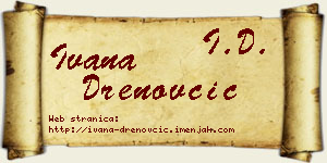 Ivana Drenovčić vizit kartica